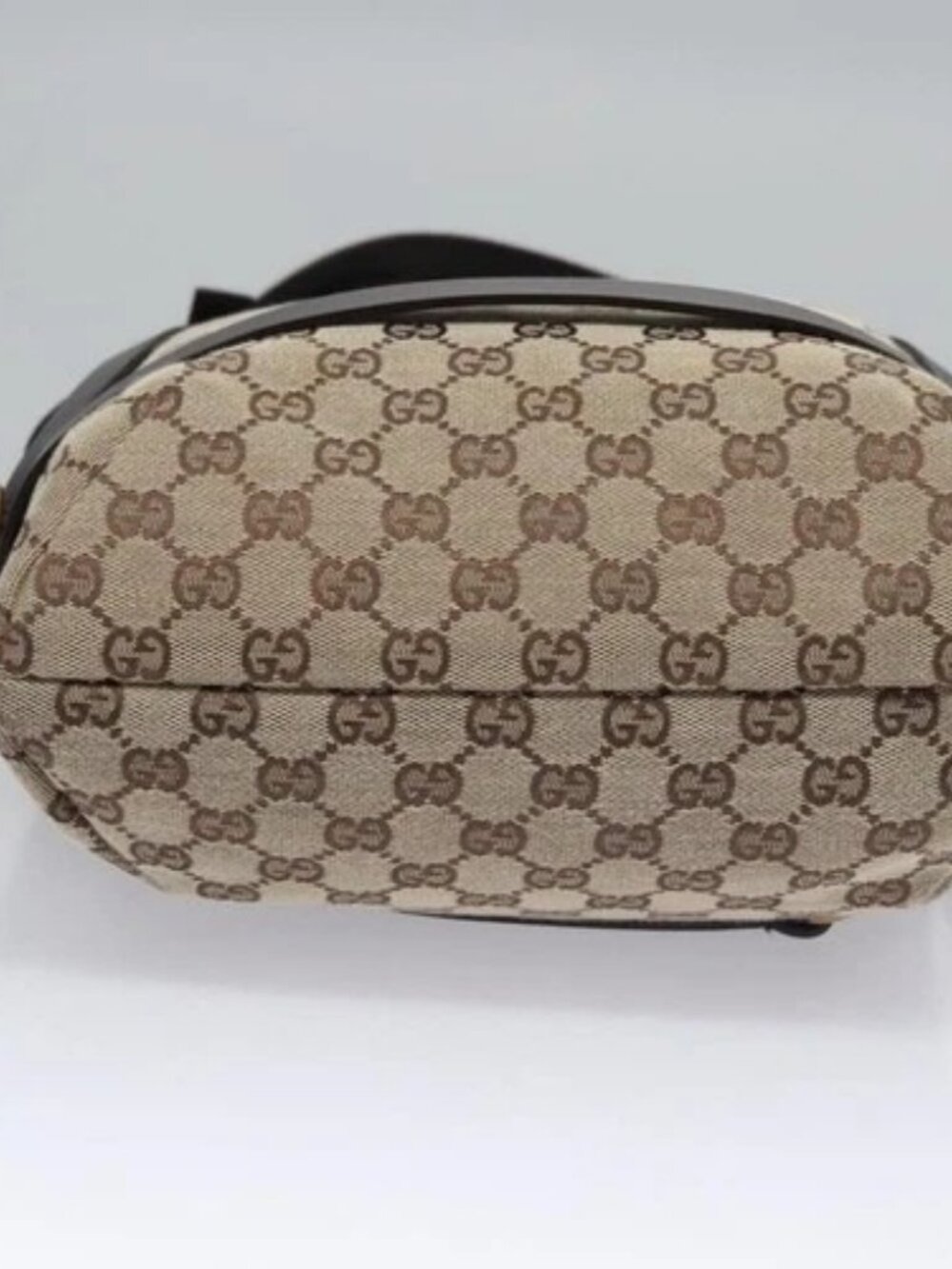 GUCCI GG Canvas Tote Bag Beige Brown gold - Picture 5 of 15